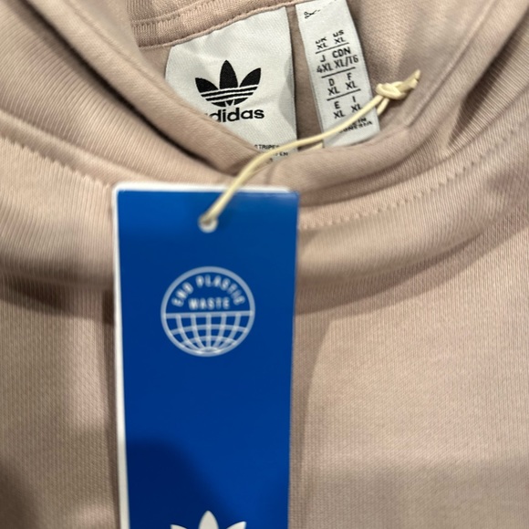 NWT! Adidas Men XL Pullover C Hoodie Beige IM2118 Sweatshirt Originals. - Picture 8 of 14